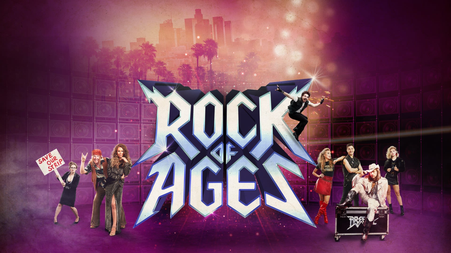 rock of ages musical tour 2023 cast